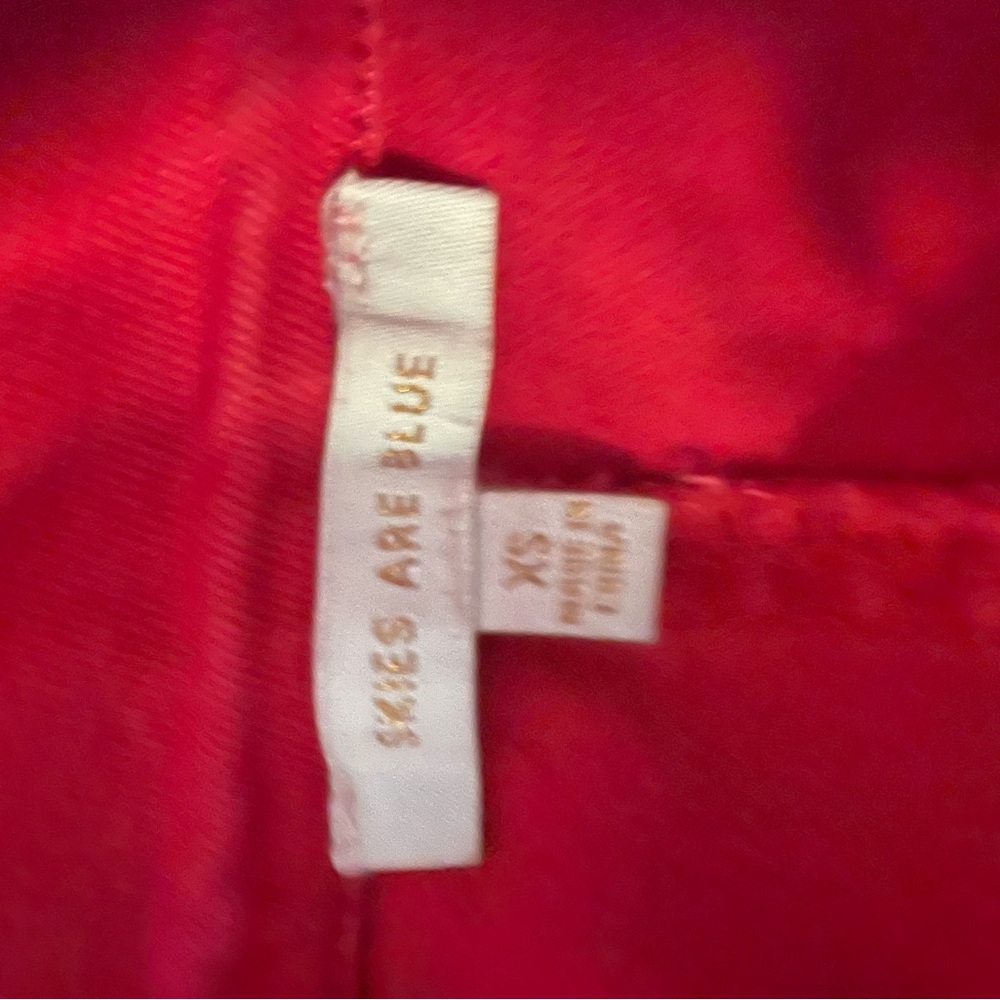 Red Short Sleeve Denim Jumpsuit Boiler Suit - Picture 11 of 11